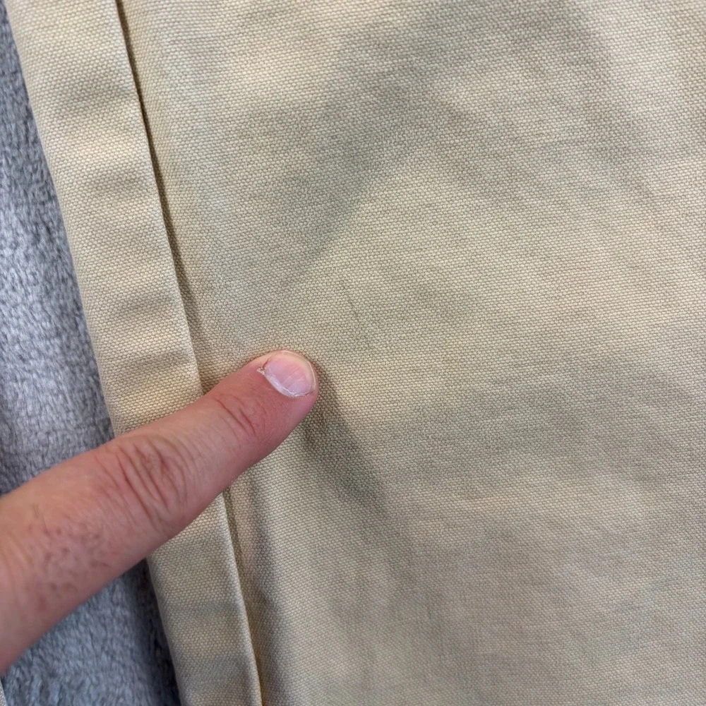 LL Bean Katahdin Iron Works Canvas Nor'‎ Eastern Cotton Carpenter Tan Pant 36x30